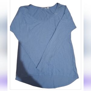 Long Sleeve Blue Top